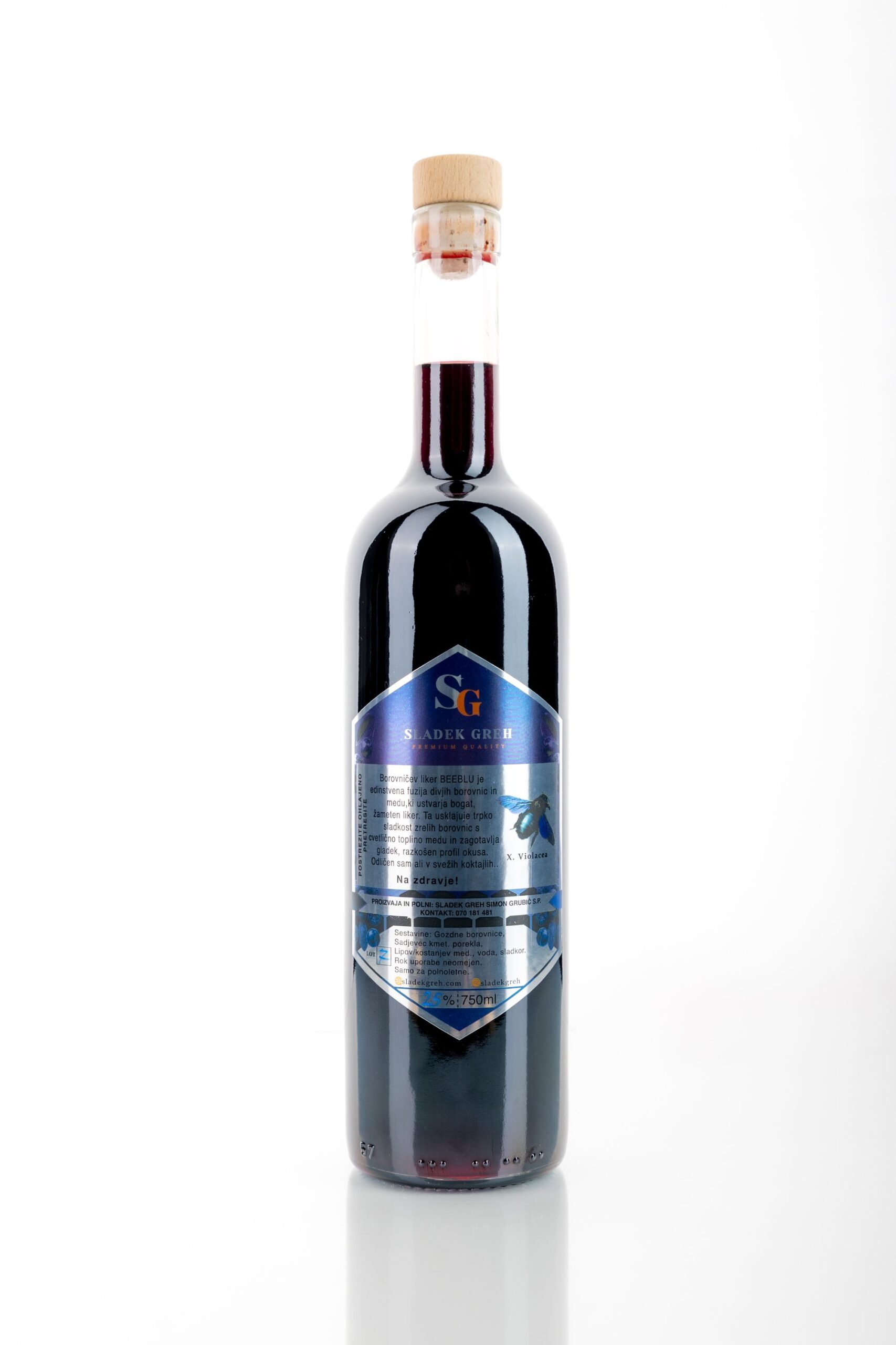 Beeblu "borovničev liker" 750ml - slika 2
